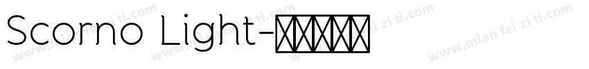 Scorno Light字体转换